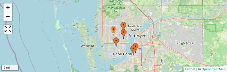 Related schools map
