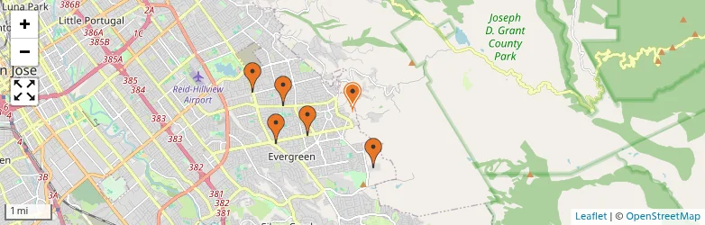 Related schools map