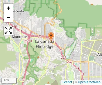 Map of La Canada Preschool
