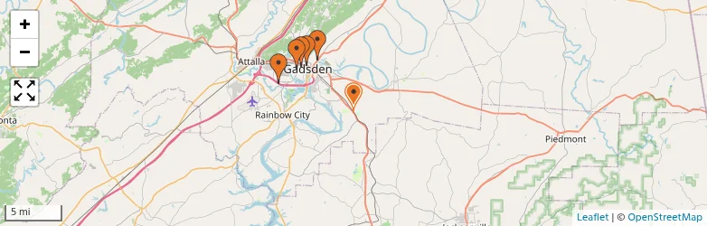 Related schools map