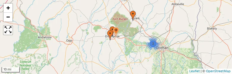 Related schools map