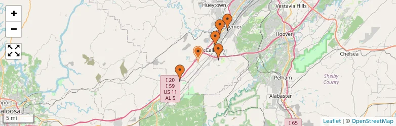 Related schools map