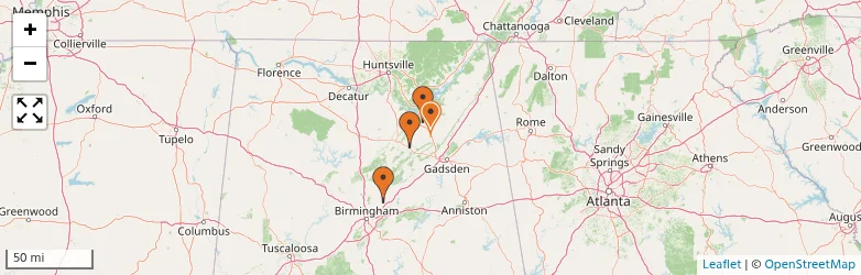 Related schools map