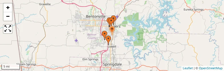 Related schools map