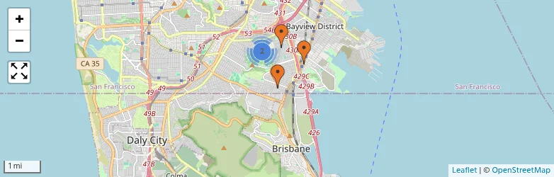 Related schools map