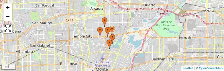 Related schools map