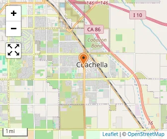 Map of Coachella Valley Arts Institute