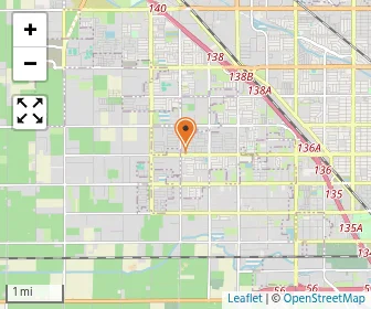 Map of Fresno California Academy