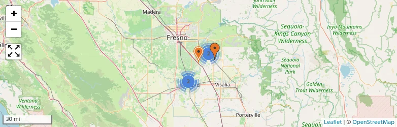 Related schools map