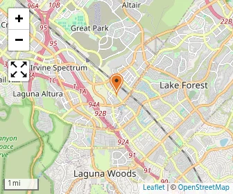 Map of New Horizon School Irvine Upper Campus