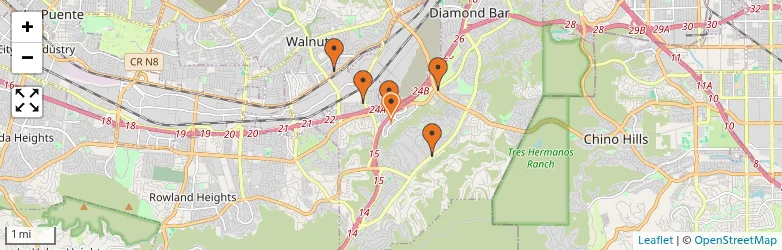 Related schools map
