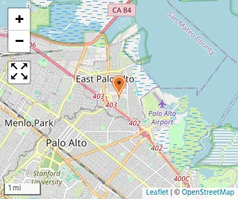Map of The Primary School - East Palo Alto