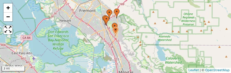 Related schools map