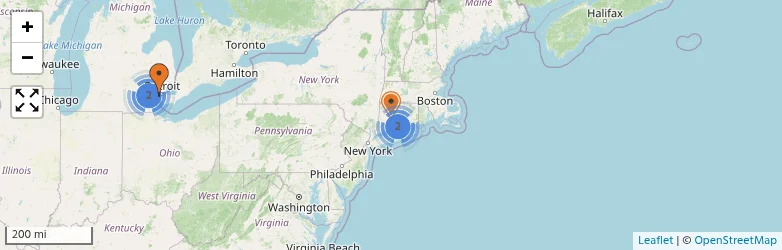 Related schools map