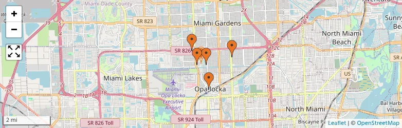 Related schools map