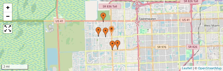 Related schools map