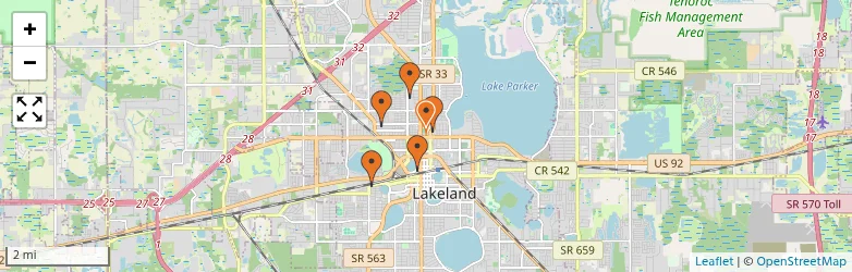 Related schools map