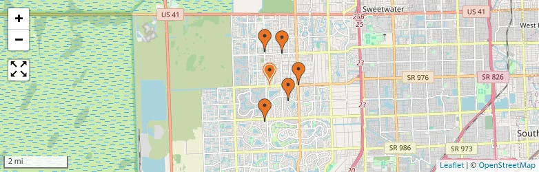 Related schools map