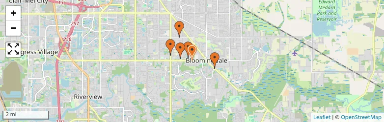 Related schools map