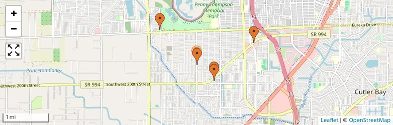 Related schools map