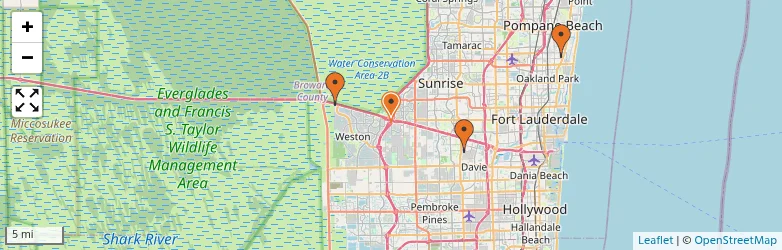 Related schools map