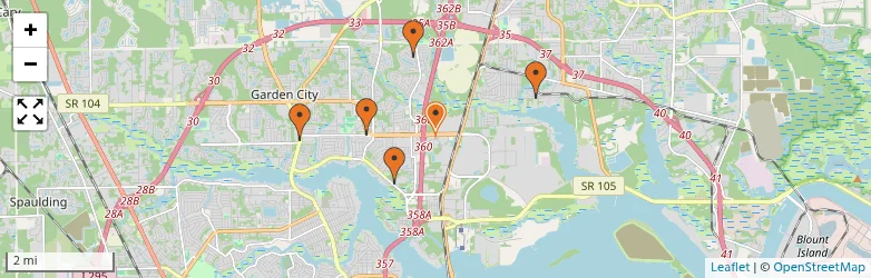 Related schools map