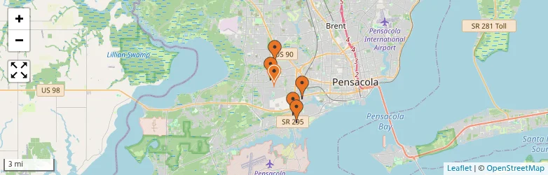 Related schools map