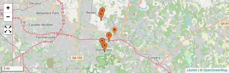 Related schools map