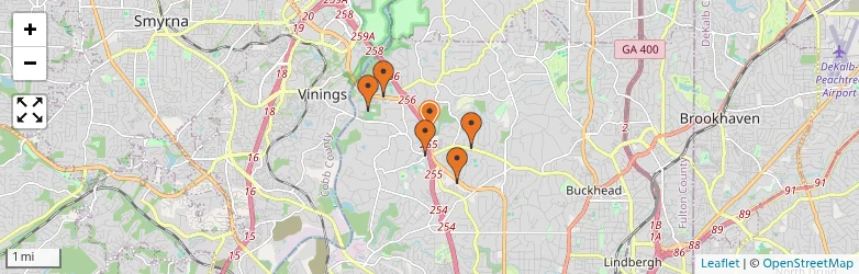 Related schools map
