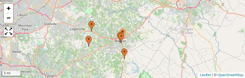Related schools map