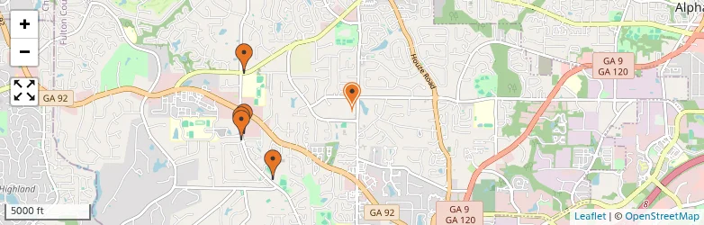 Related schools map