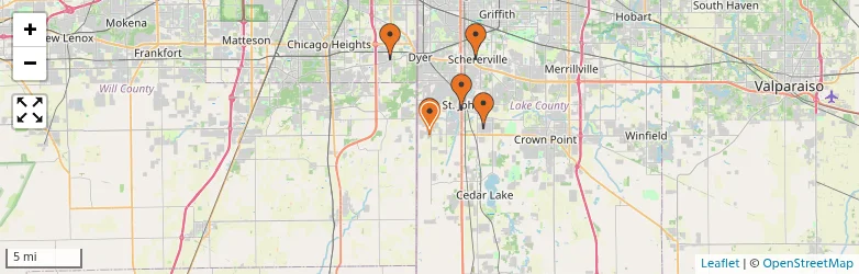 Related schools map