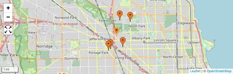 Related schools map