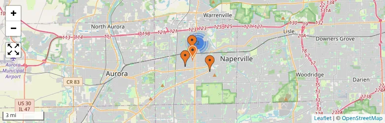 Related schools map