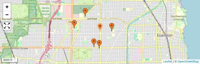 Related schools map