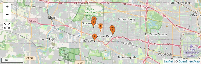 Related schools map
