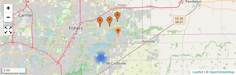 Related schools map
