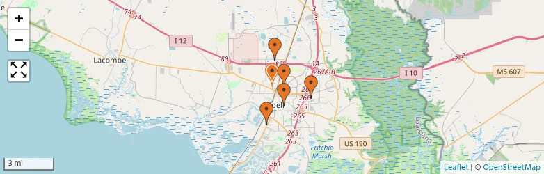 Related schools map