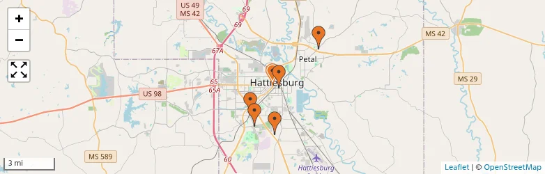 Related schools map