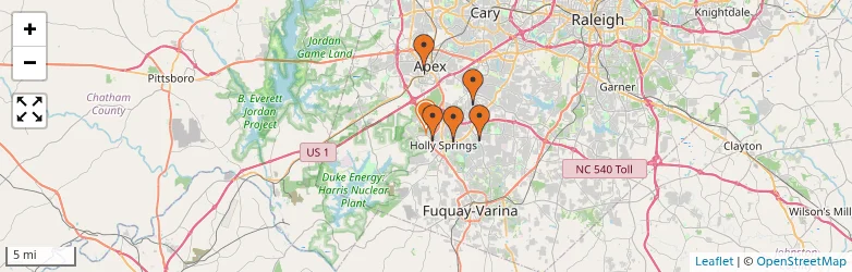 Related schools map