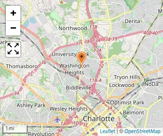 Map of Beatties Ford Rd. Voc.trade