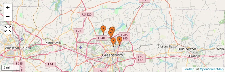 Related schools map