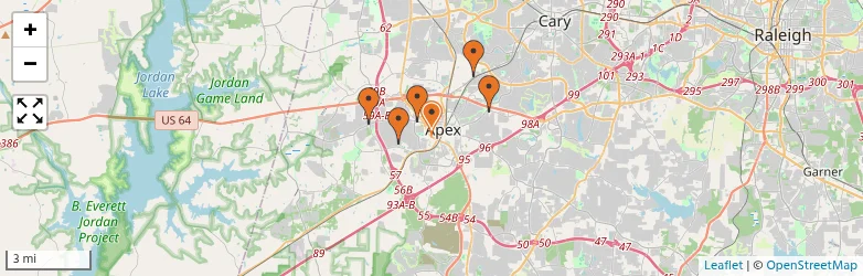 Related schools map