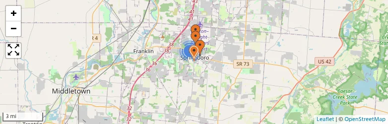 Related schools map