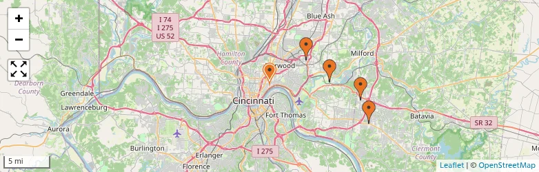 Related schools map