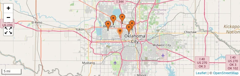 Related schools map