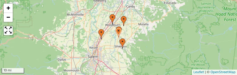 Related schools map