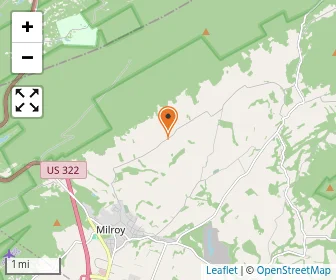 Map of Back Mountain Amish School