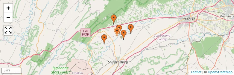 Related schools map