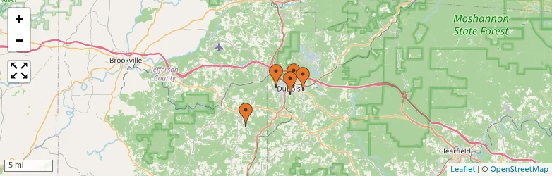 Related schools map